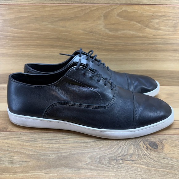 Allen Edmonds Park Avenue Sneakers 10.5 E Black Leather Casual Lace Up